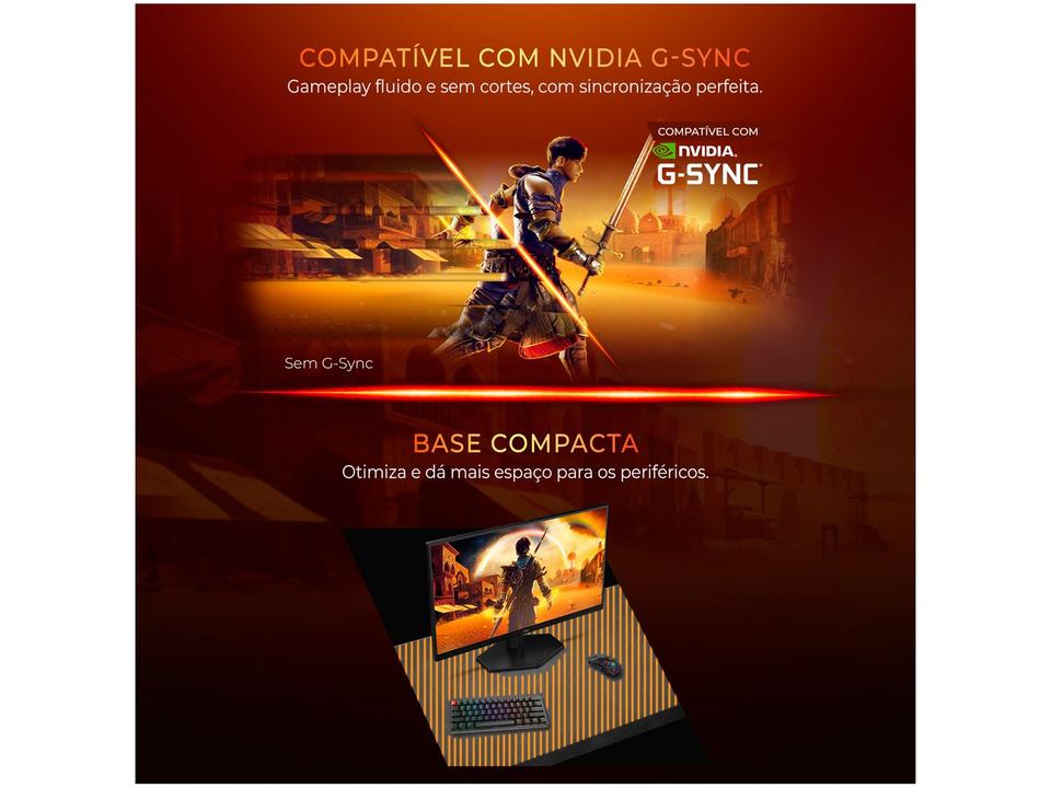 Monitor Gamer AOC Gaming 27G42HE 27" FHD 200Hz IPS 0,3ms HDMI DisplayPort NVIDIA G-Sync - 6