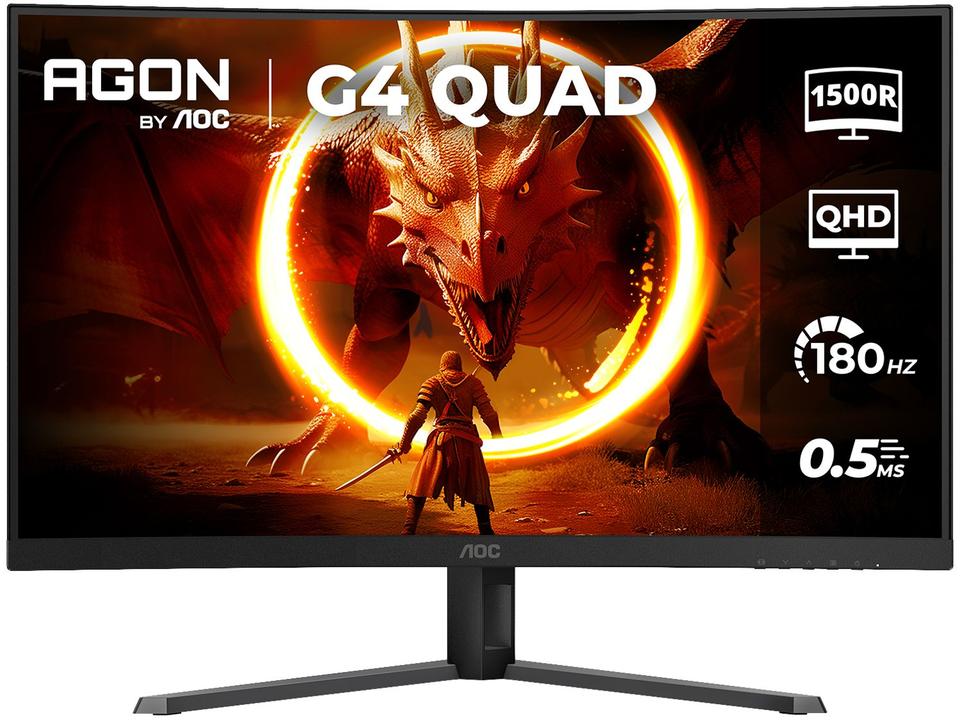 Monitor Gamer AOC Gaming 32" QHD 180Hz VA 0,5ms HDMI DisplayPort - 1