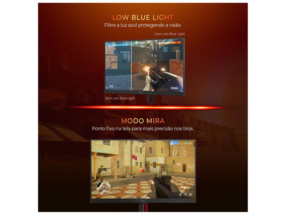 Monitor Gamer AOC Gaming Q27G4F 27" QHD 180Hz IPS 0,5ms HDMI G-Sync Q27G4F/57 - 5