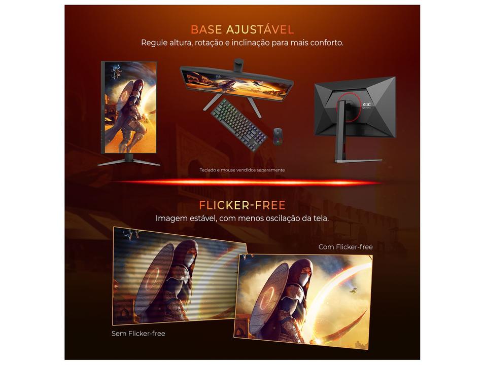 Monitor Gamer AOC Gaming Q27G4F 27" QHD 180Hz IPS 0,5ms HDMI G-Sync Q27G4F/57 - 4