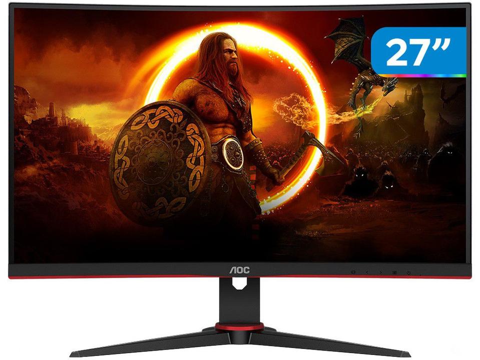 Monitor Gamer Curvo 240Hz Full HD 27” AOC - Legend C27G2ZE 2 HDMI 1 DisplayPort 0,5ms