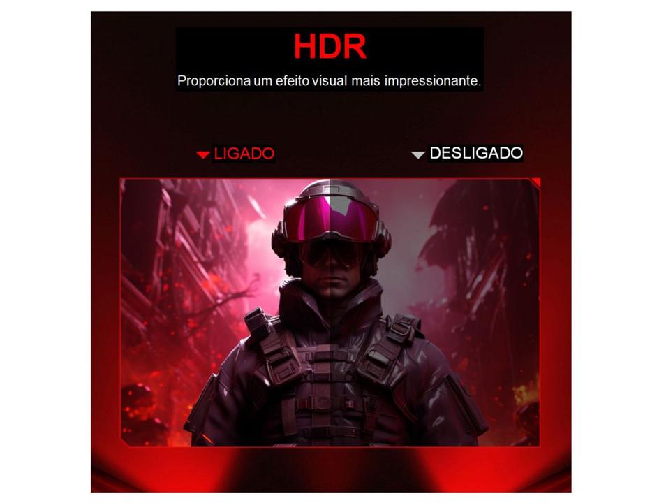 Monitor Gamer Curvo 34" 180Hz 1ms Full HD R1500 Legacy GW34WQ180 2 HDMI 2 DisplayPort Freeysnc G-sync - 5