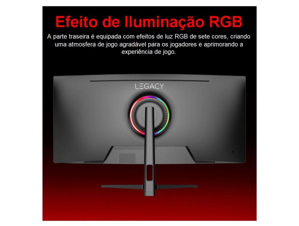 Monitor Gamer Curvo 34" 180Hz 1ms Full HD R1500 Legacy GW34WQ180 2 HDMI 2 DisplayPort Freeysnc G-sync - 4
