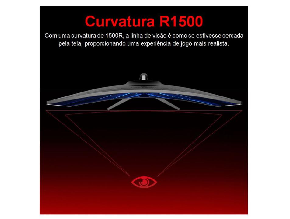 Monitor Gamer Curvo 34" 180Hz 1ms Full HD R1500 Legacy GW34WQ180 2 HDMI 2 DisplayPort Freeysnc G-sync - 8