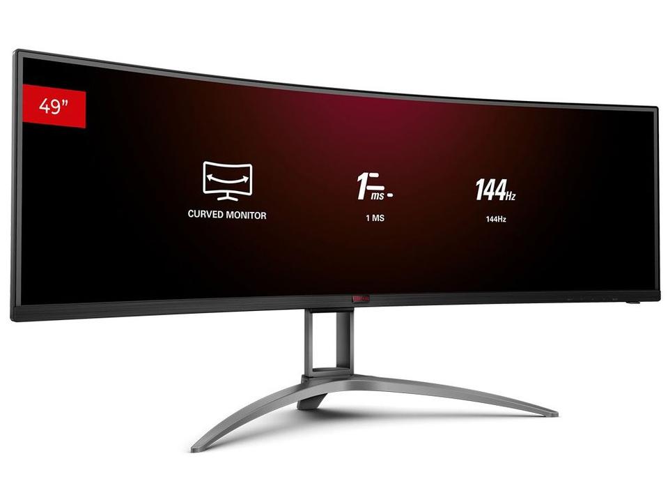 Monitor Gamer Curvo AOC Agon AG493QCX/FG 49" DFHD 144Hz 1ms 2 HDMI DisplayPort FreeSync - 4