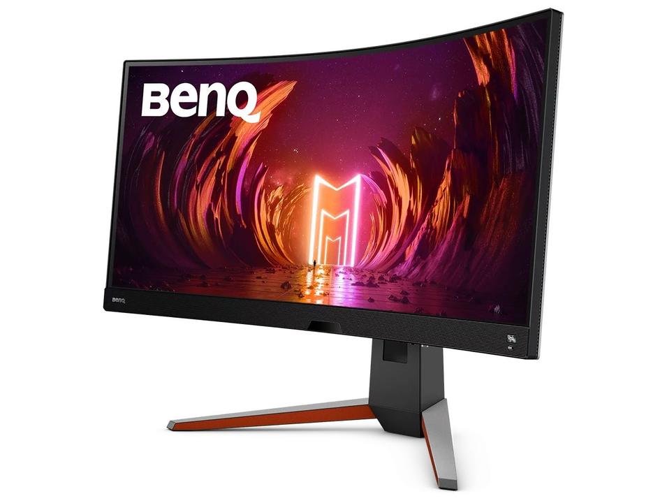 Monitor Gamer Curvo BenQ Mobiuz 34" EX3410R 2K WQHD 144hz com Alto-Falante - 2
