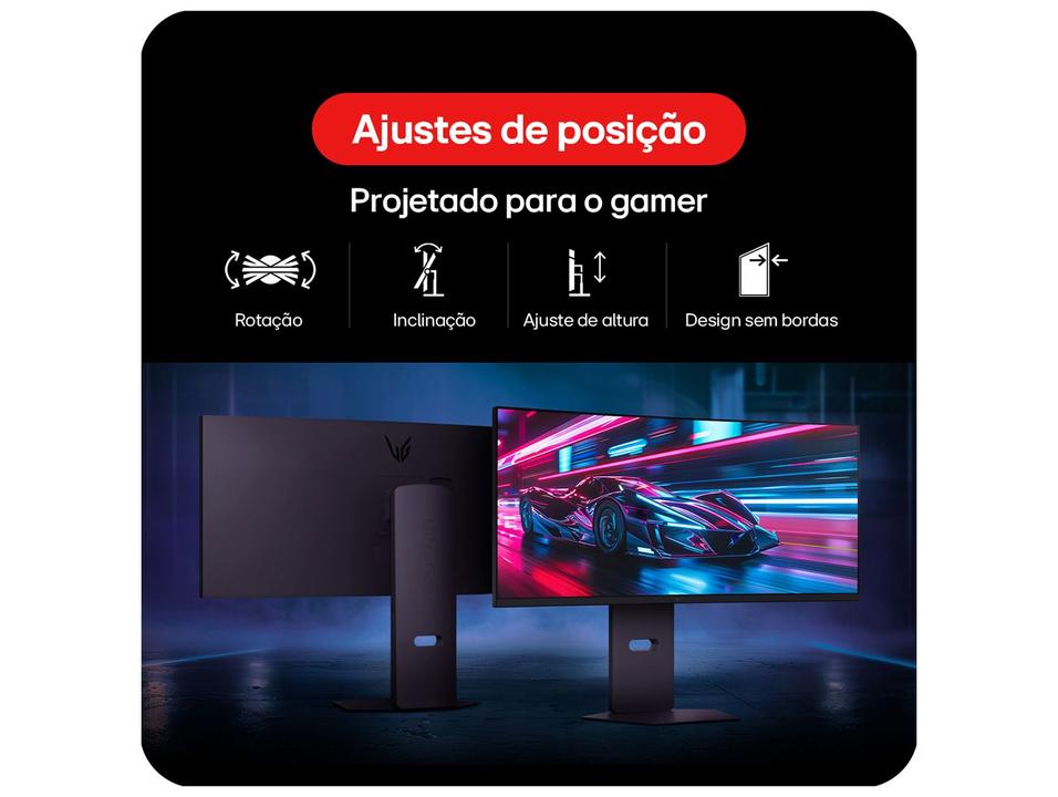 Monitor Gamer LG 34G600A-B Curvo 34” QuadHD 2K Preto UltraGea - 10