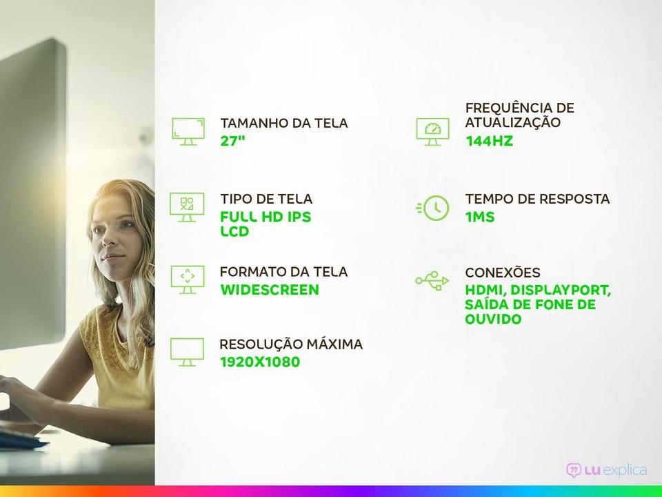 Monitor Gamer LG UltraGear 27GN65R-B 27” - 1