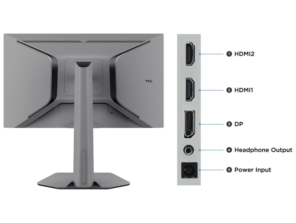 Monitor Gamer TCL 27" QHD MiniLED 180Hz 27G64 - 4