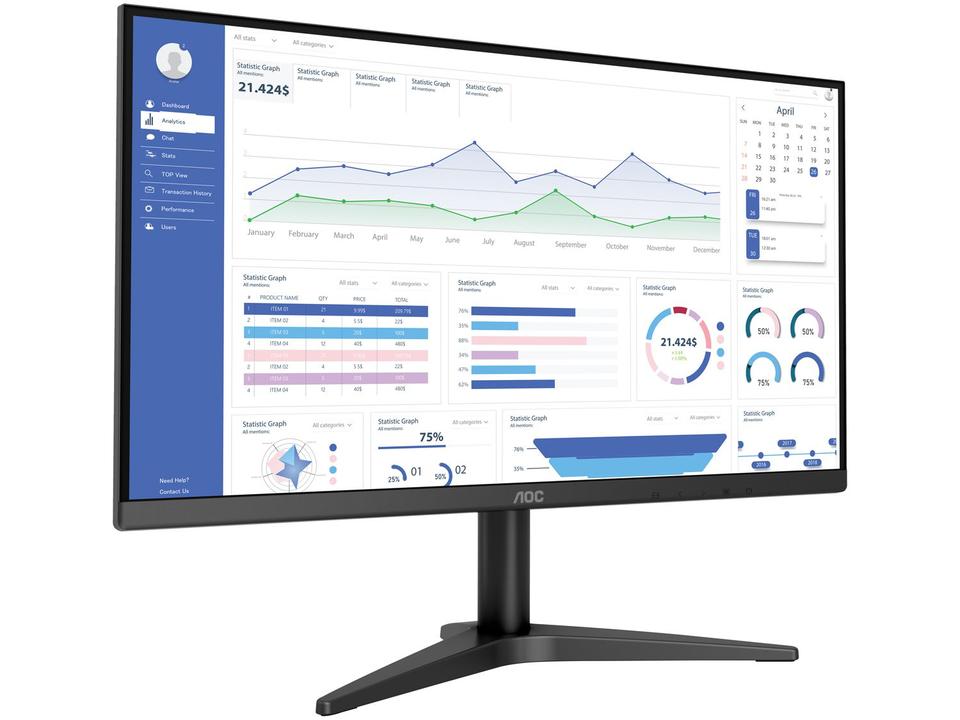 Monitor para PC AOC 22B1HM5 21,5” 75Hz LCD/LED - 3