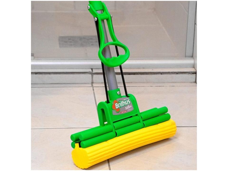 Mop Sek+ Bettanin com Cabo Retrátil Verde e Amarelo Brilhus - 9