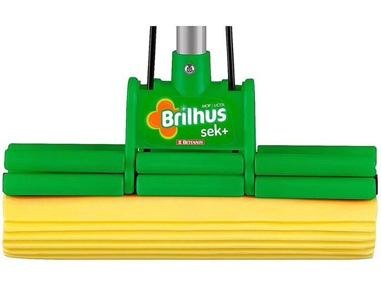 Mop Sek+ Bettanin com Cabo Retrátil Verde e Amarelo Brilhus - 11