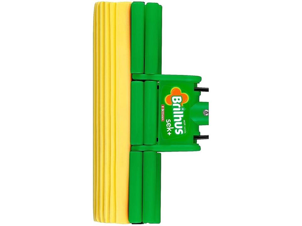 Mop Sek+ Bettanin com Cabo Retrátil Verde e Amarelo Brilhus - 4