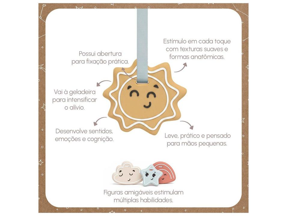 Mordedor para Bebê de Silicone Tiny Love Sensorial Sol - 3