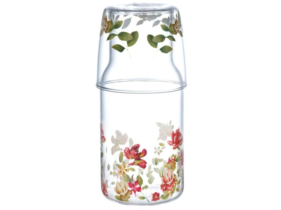 Moringa de Vidro 560ml com Copo Hauskraft Le Jardin - 1