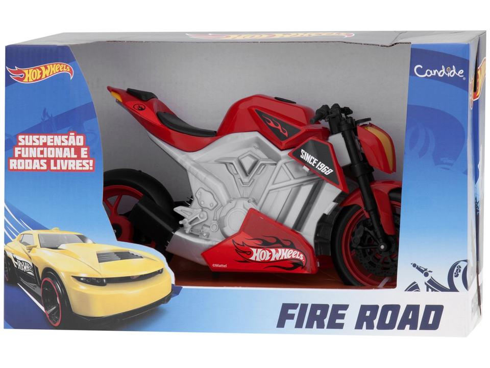 Moto de Brinquedo Hot Wheels Fire Road Roda Livre - 4