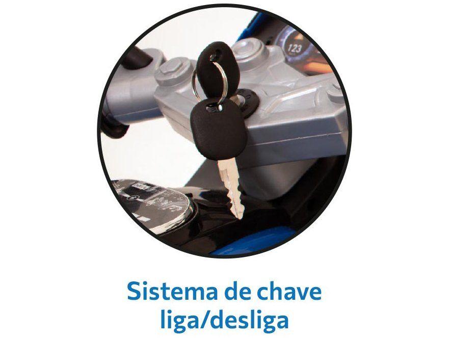 Moto Elétrica Infantil 12V 2 Marchas Bandeirante - 4