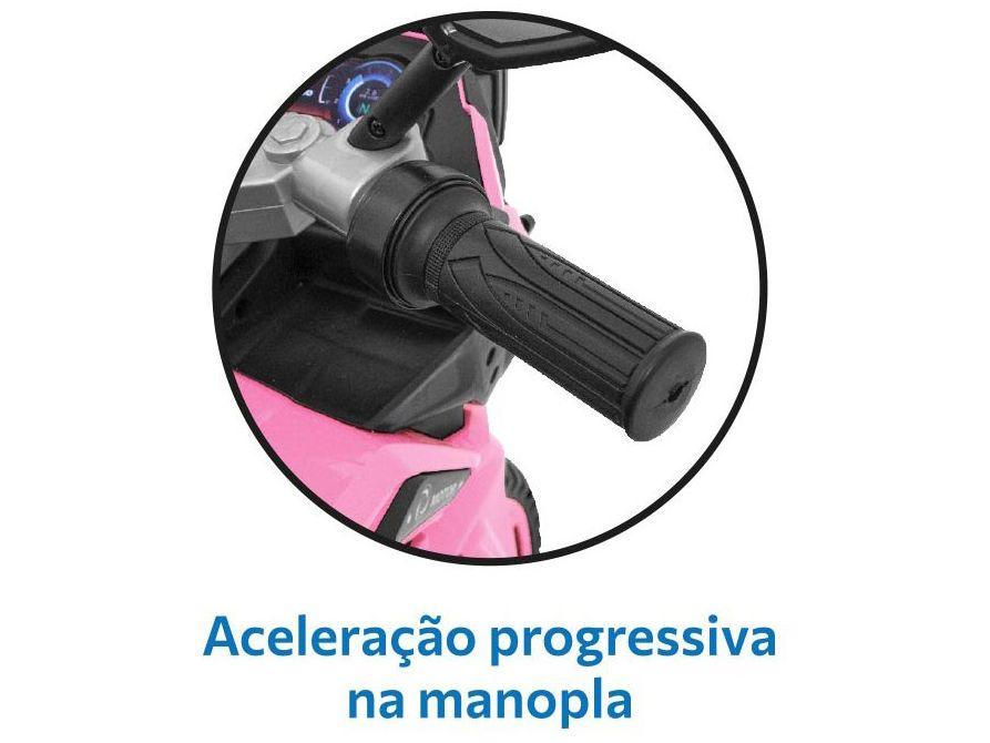 Moto Elétrica Infantil 12V Adventure Bandeirante - 3