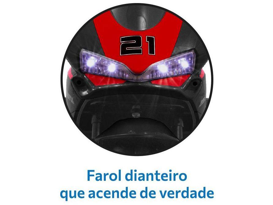 Moto Elétrica Infantil 12V Speed GT Bandeirante - 5