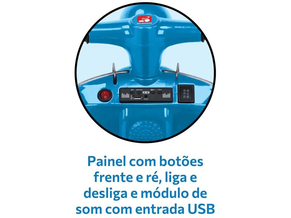 Moto Elétrica Infantil 6V Itália Scooter - 8