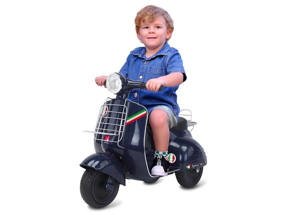 Moto Elétrica Infantil 6V Lambreta 2 Marchas - 1