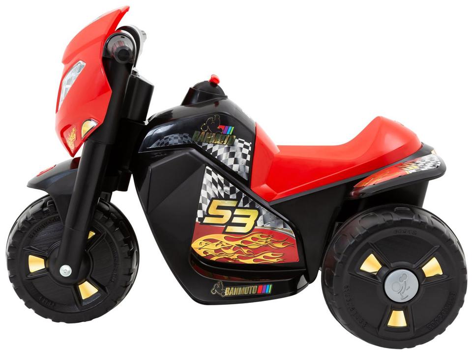 Moto Elétrica Infantil Preta Bandeirante - 2