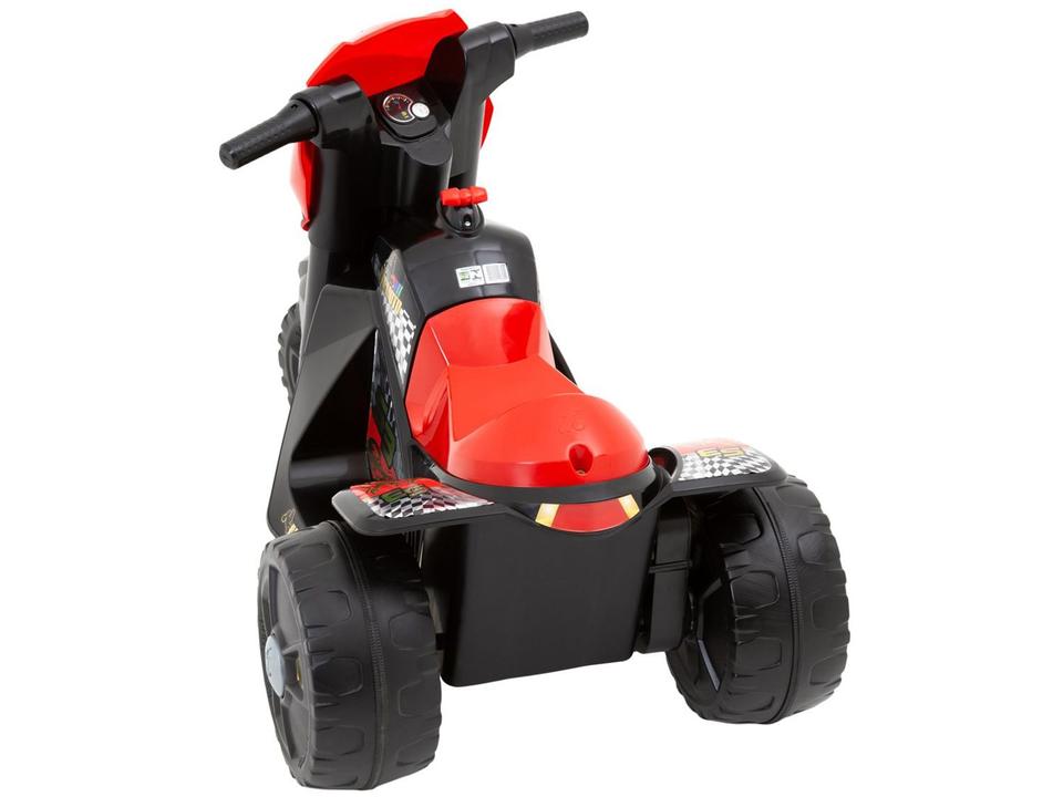 Moto Elétrica Infantil Preta Bandeirante - 4