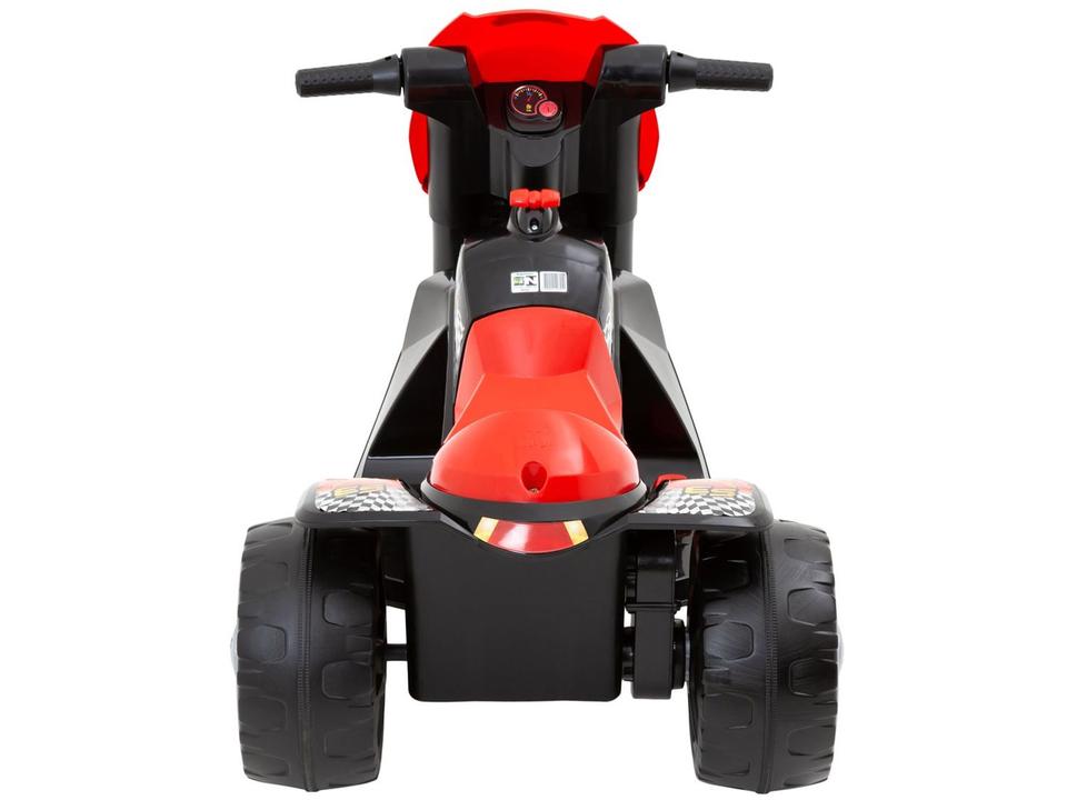 Moto Elétrica Infantil Preta Bandeirante - 6