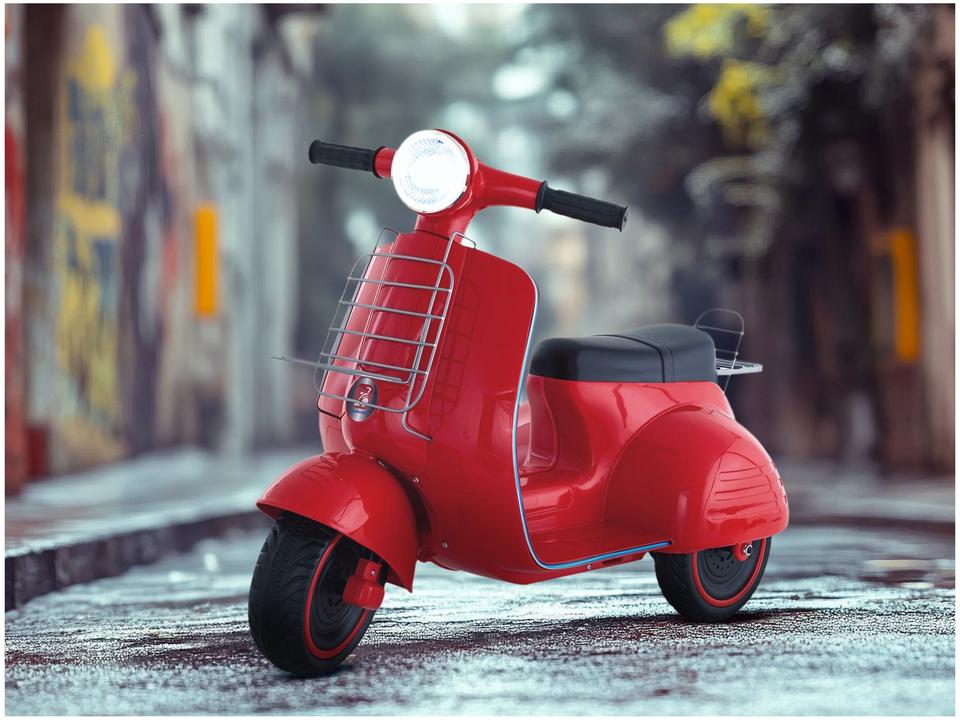 Moto Lambreta Elétrica Infantil 6V 2 Marchas - 1