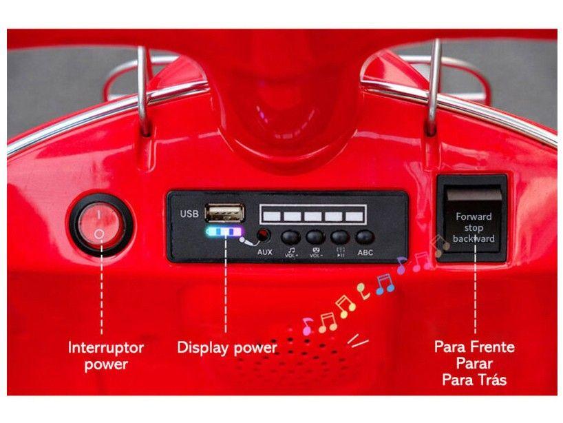 Moto Lambreta Elétrica Infantil 6V 2 Marchas - 21