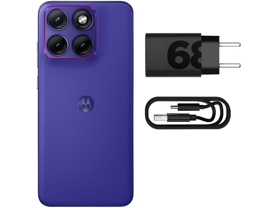 Motorola Edge 70 Fusion+ Roxo 5G 256GB 5G 24GB (12GB RAM + 12GB RAM Boost) Câmera 50MP Sony Lytia 710 Tela 1.5K Extreme Amoled 144Hz - 7