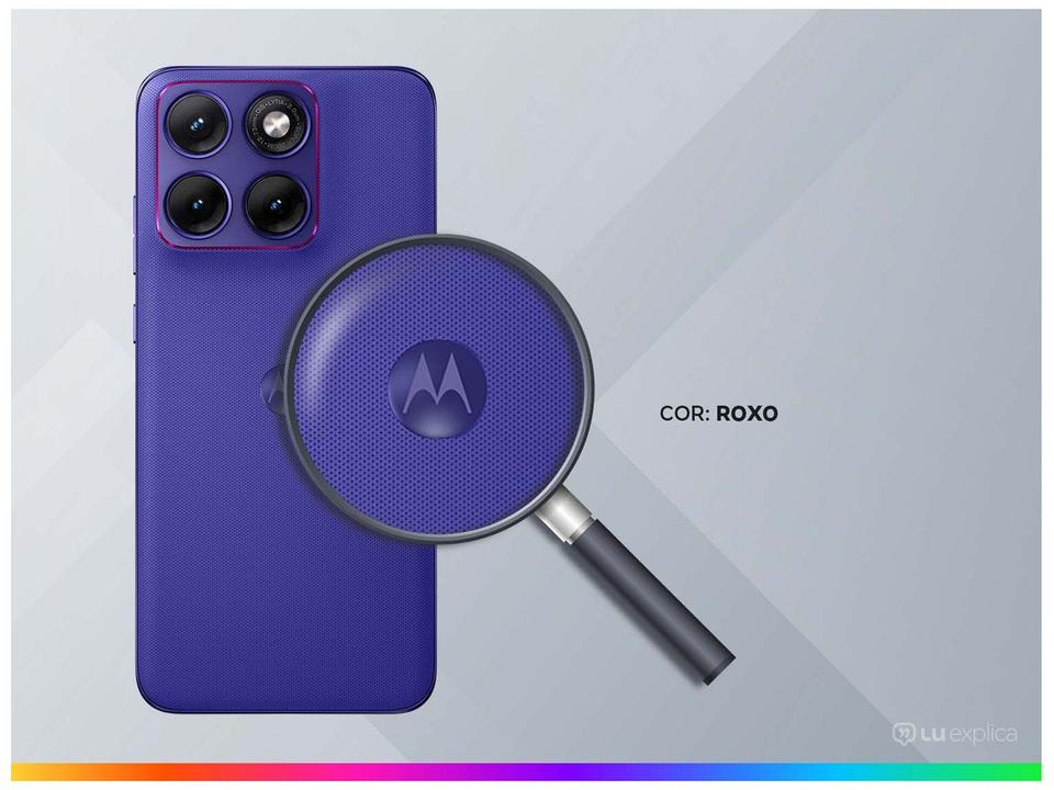 Motorola Edge 70 Fusion+ Roxo 5G 256GB 5G 24GB (12GB RAM + 12GB RAM Boost) Câmera 50MP Sony Lytia 710 Tela 1.5K Extreme Amoled 144Hz - 2