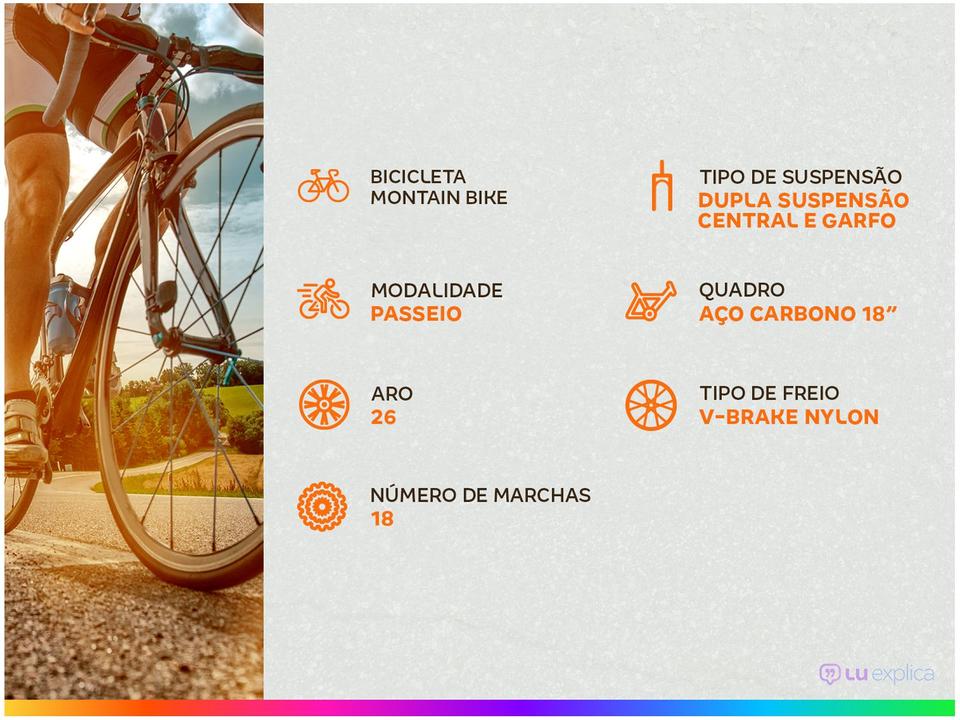 Mountain Bike Aro 26 Track & Bikes TB 200/PP - 1