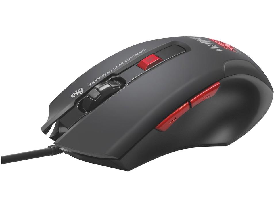 Mouse Gamer ELG Óptico 4000DPI 6 Botões - 3