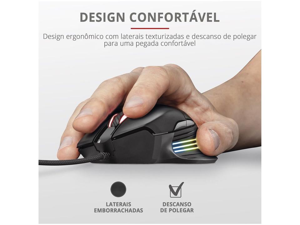 Mouse Gamer RGB Trust Óptico 10.000DPI - 6