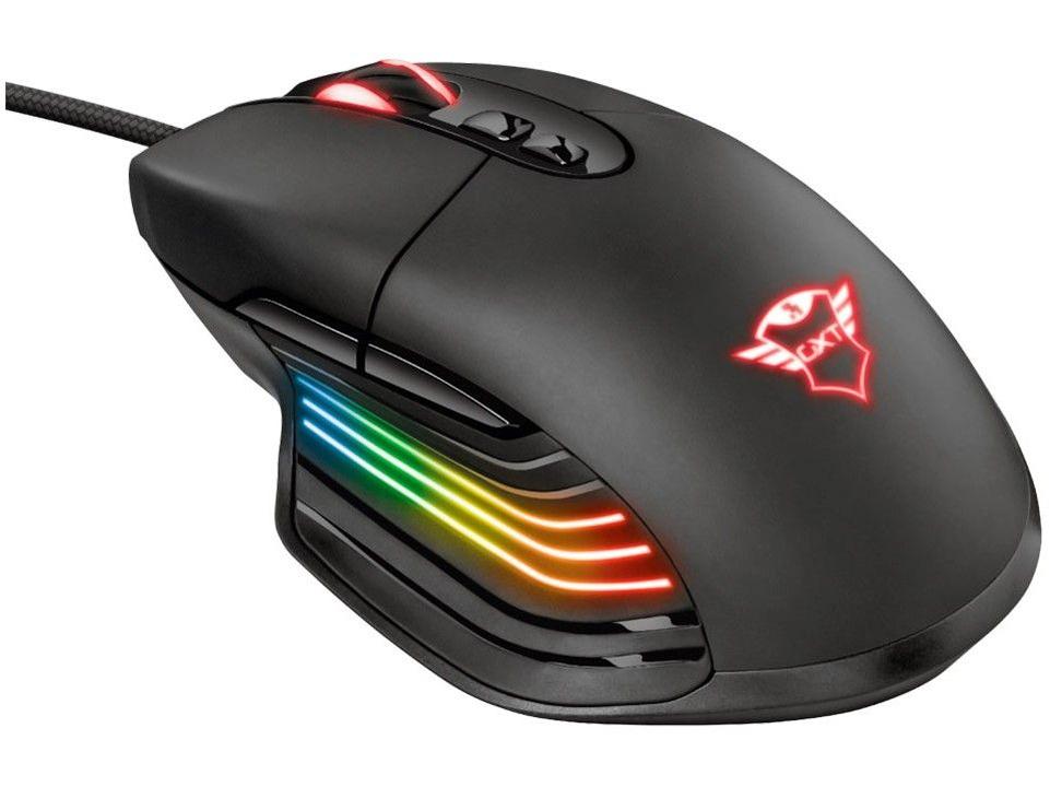 Mouse Gamer RGB Trust Óptico 10.000DPI - 3