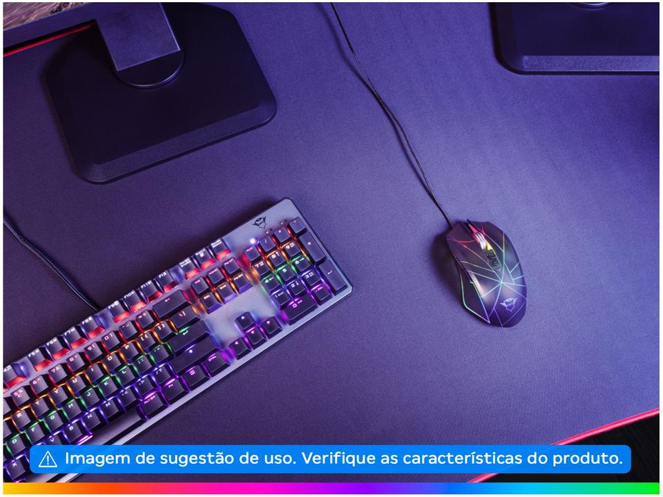 Mouse Gamer RGB Trust Óptico 4500DPI 7 Botões - 1