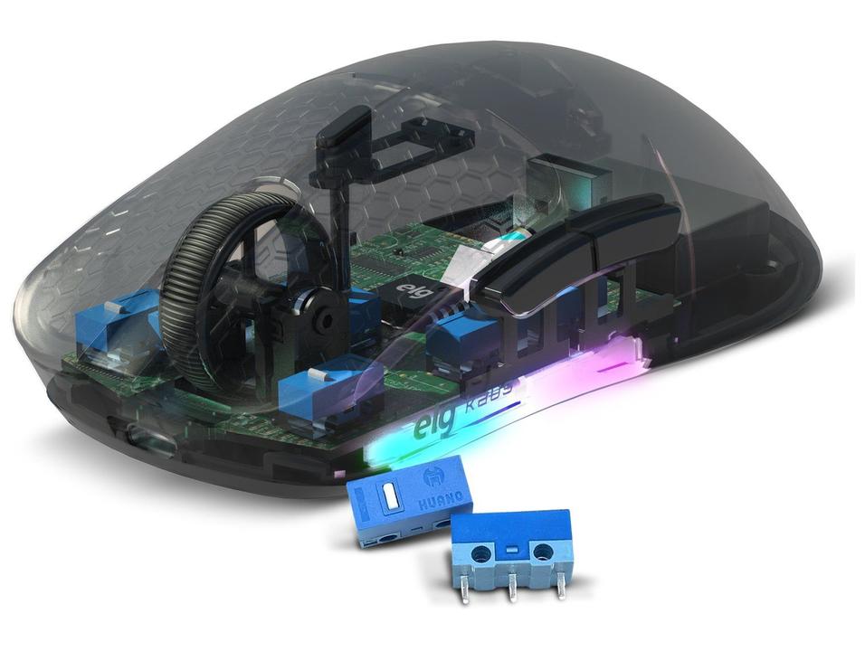 Mouse Gamer sem Fio ELG Óptico 12.800DPI 6 Botões Kaus Preto - 6