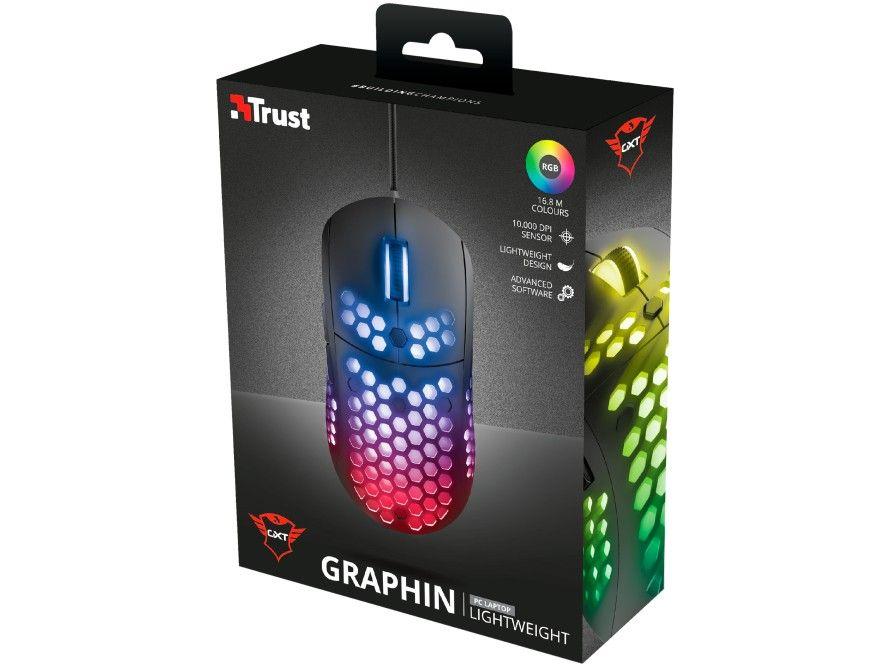 Mouse Gamer Trust Óptico 10000DPI 6 Botões - 13