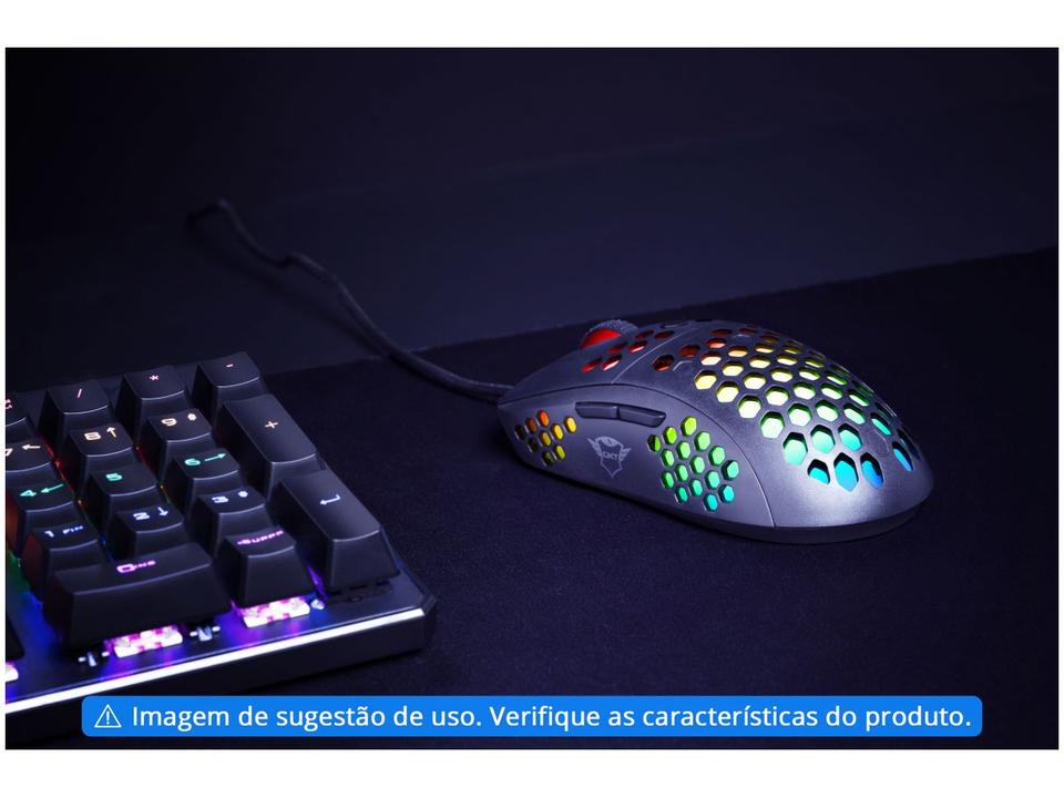 Mouse Gamer Trust Óptico 10000DPI 6 Botões - 1