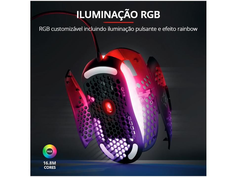 Mouse Gamer Trust Óptico 10000DPI 6 Botões - 9