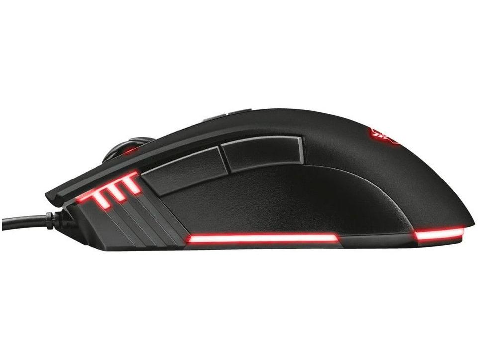 Mouse Gamer Trust Óptico 3200DPI 7 Botões - 7