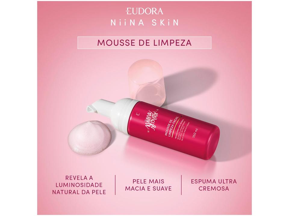 Mousse de Limpeza Facial Eudora Niina Secrets 150ml - 1