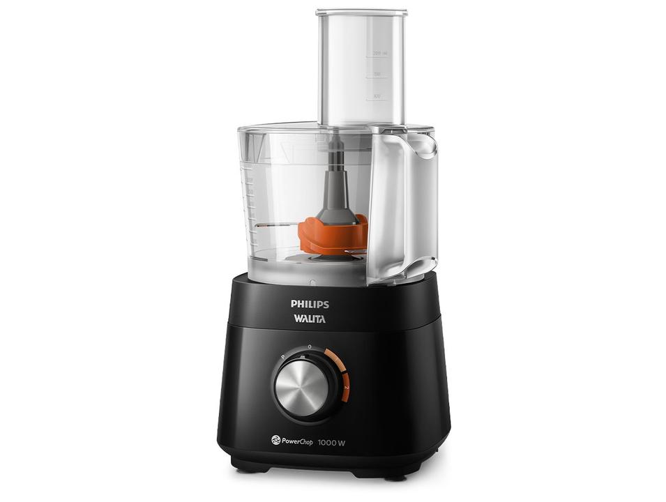 Multi-processador de Alimentos Philips Walita 1000W Preto PowerChop HR7304/90 - 6