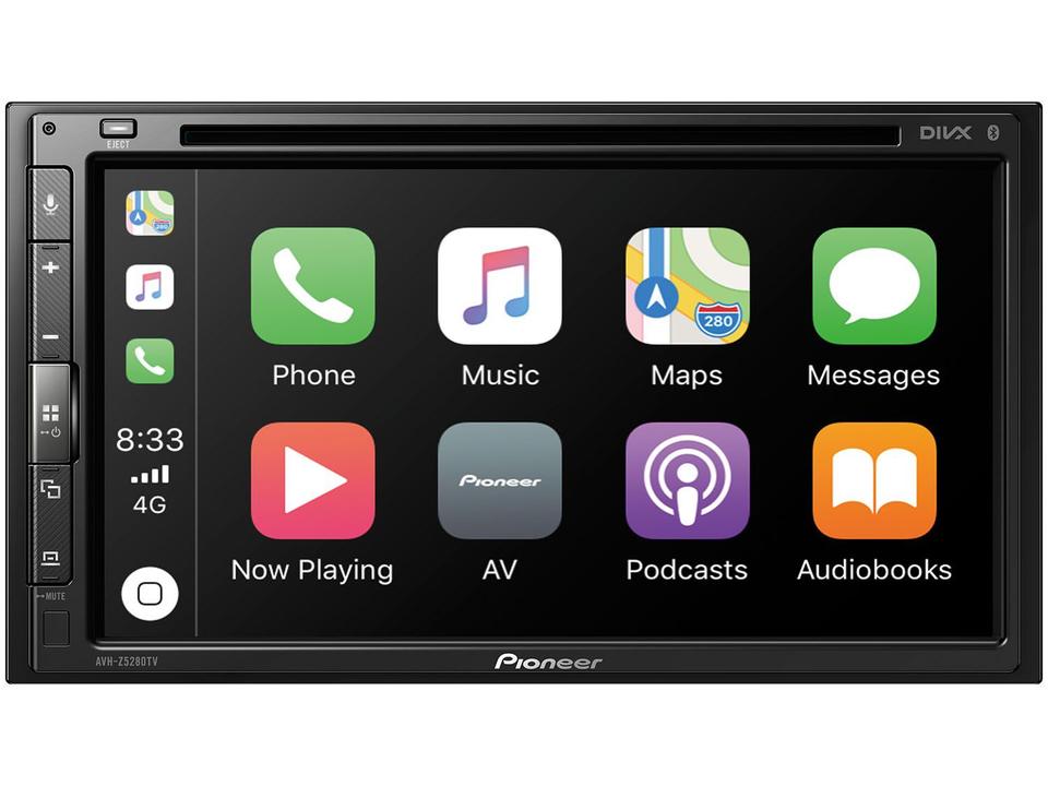 Multimídia Receiver Pioneer AVH-Z5280TV LCD 6,8” 2 Din Touch Resistiva Apple CarPlay e Android Auto - 3