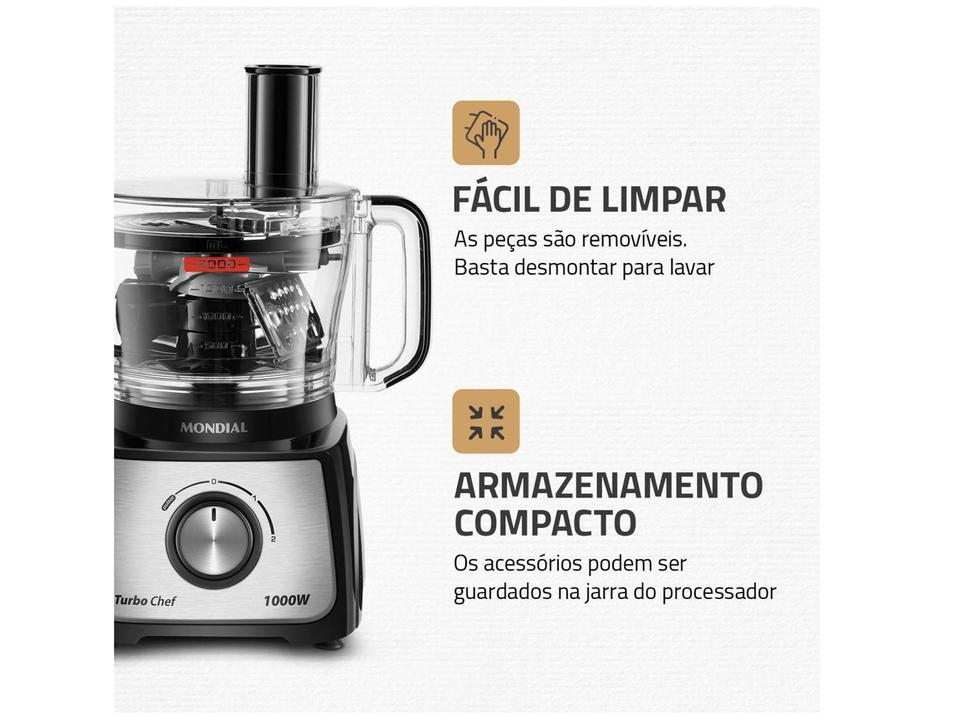 Multiprocessador de Alimentos Mondial Preto - 7