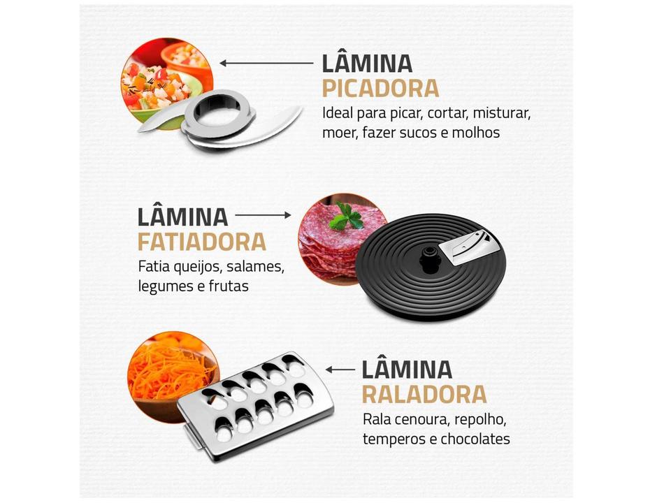 Multiprocessador de Alimentos Mondial Preto - 5