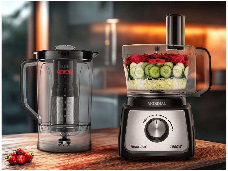Multiprocessador de Alimentos Mondial Preto - 8