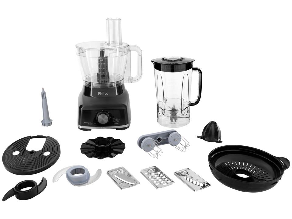 Multiprocessador de Alimentos Philco 1700W Preto PMP1600P 9 em 1 - 2