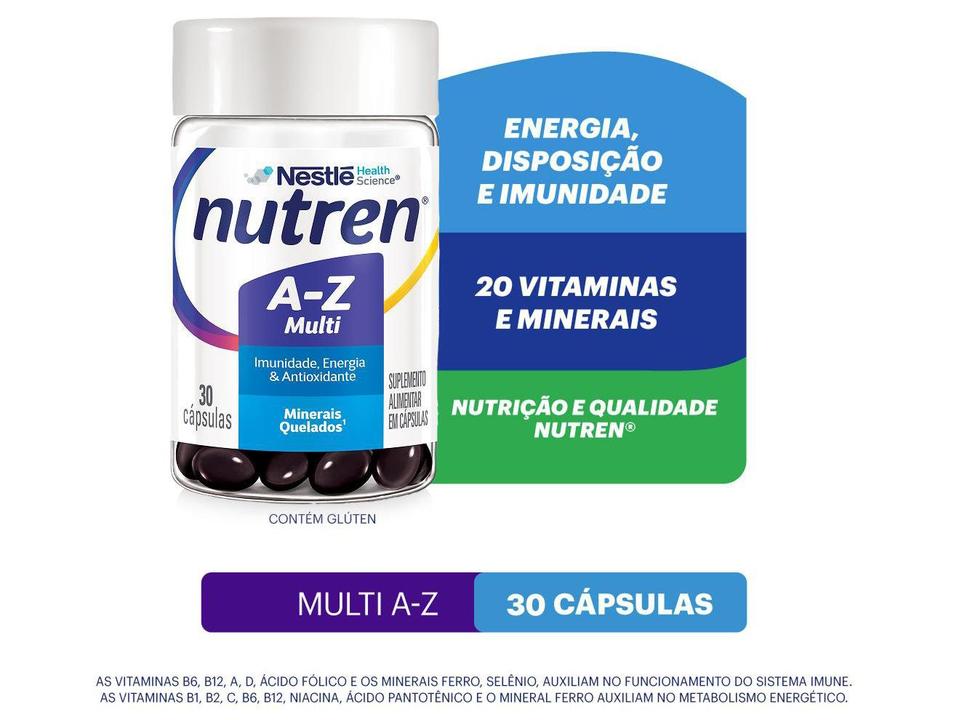 Multivitamínico Nestlé Nutren A-Z Multi 30 Cápsulas - 1